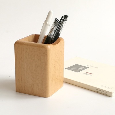 成都木质笔筒办公用品实木笔筒摆件定制批发工厂