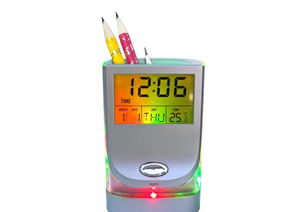 七彩万年历笔筒 发光产品 七彩笔筒,万年历笔筒价格 厂家 图片