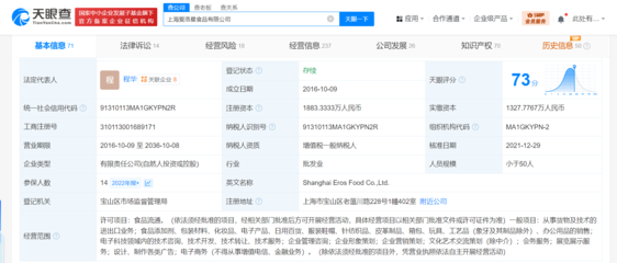 王思聪名下食品公司被限消 王思聪持股食品公司被限消