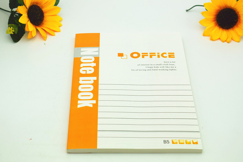 热销16K办公笔记本B5120型办公胶装记事本卡钞本文具用品销售
