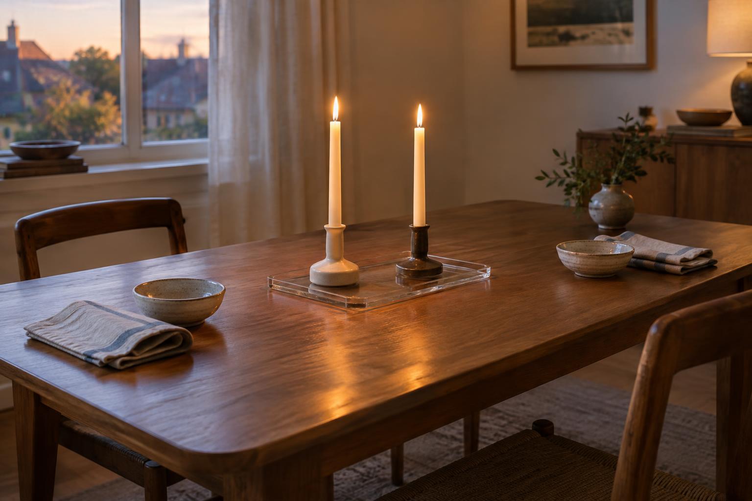 How to Style a Table with Candles While Keeping Flames Clear of Decorations