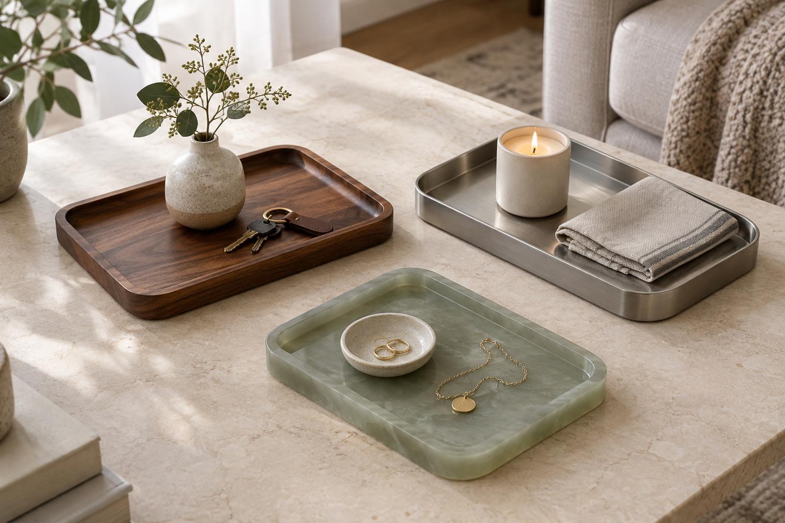 Decorative Trays: Comparing Wood, Metal and Resin for Everyday Use