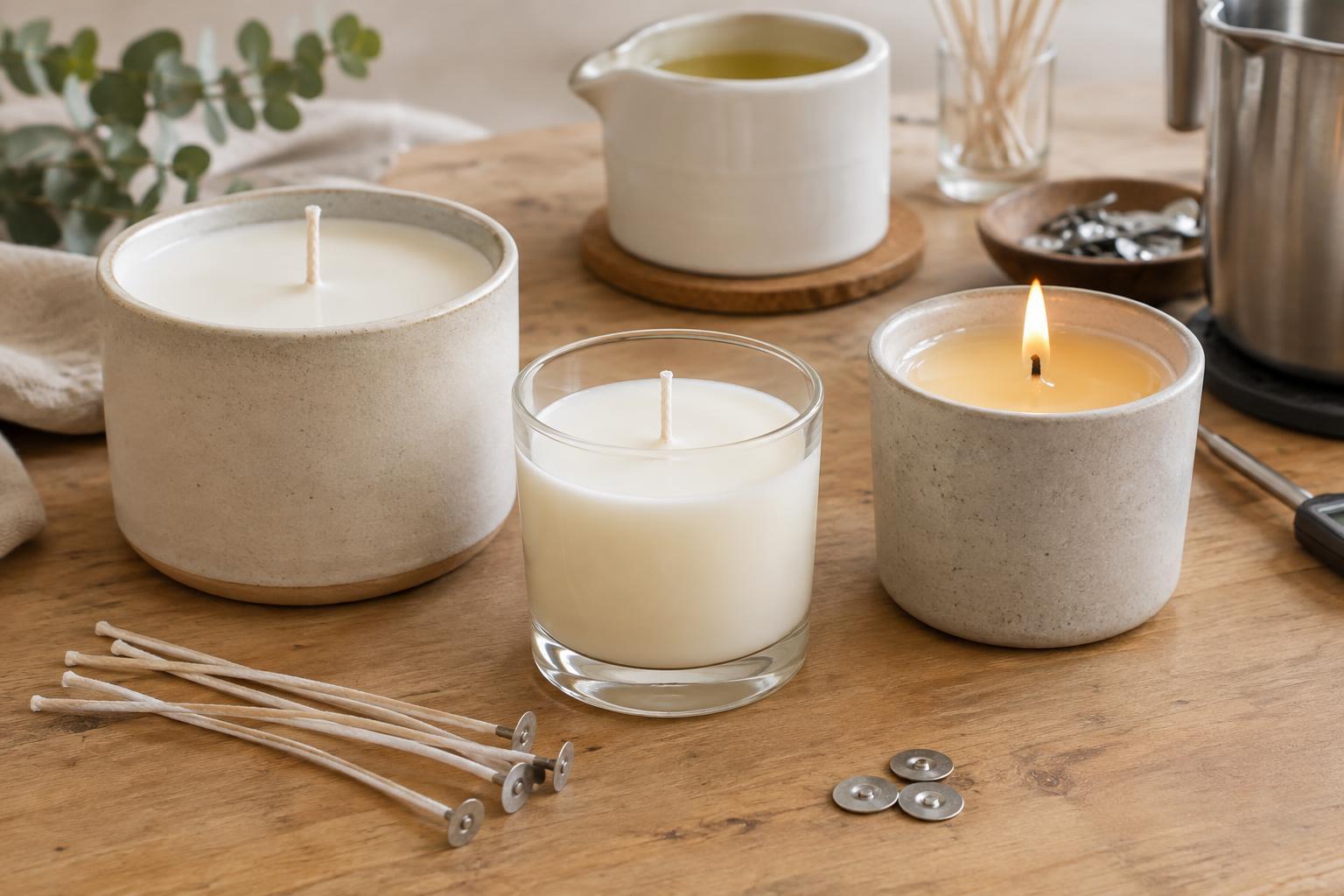 Container Candle Basics: Matching Wick Size to Wax and Vessel